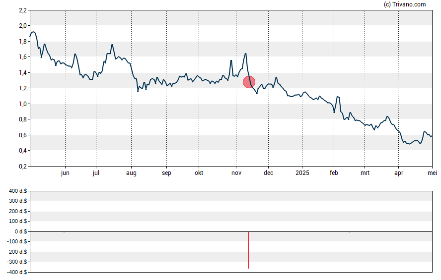 Grafiek GoPro Inc.