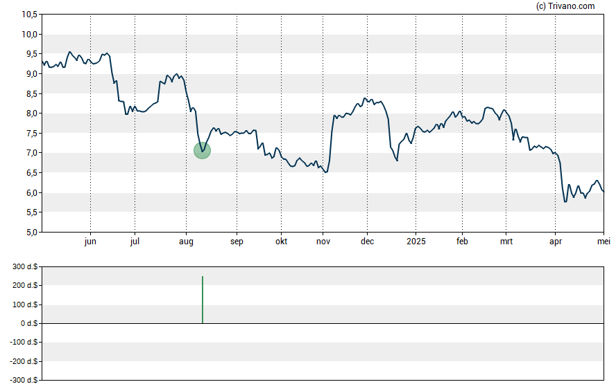 Grafiek TriplePoint Venture Growth BDC Corp