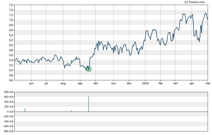 Grafiek Epsilon Energy Ltd