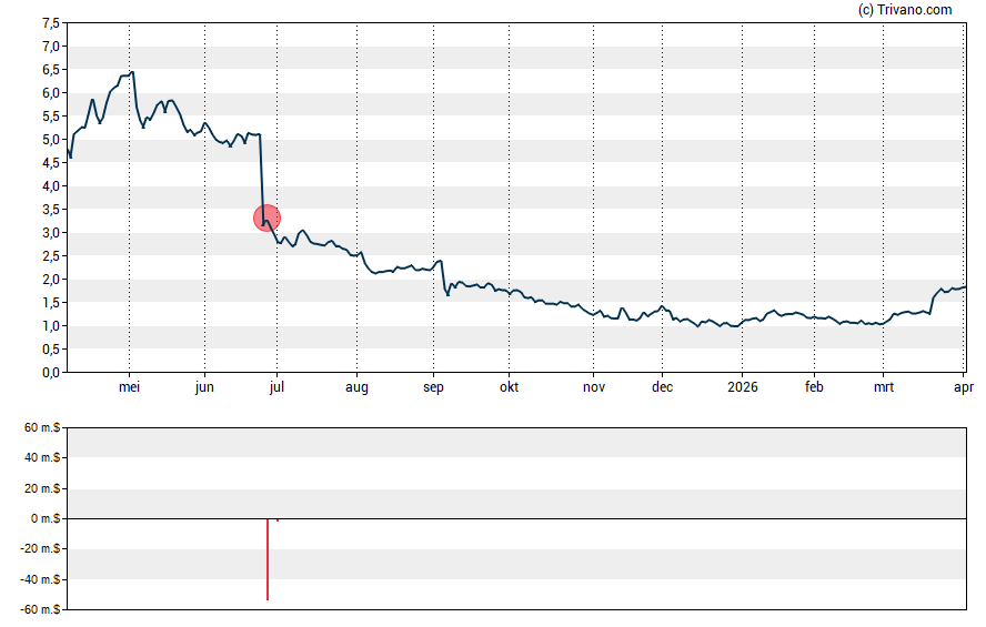 Grafiek Torrid Holdings Inc