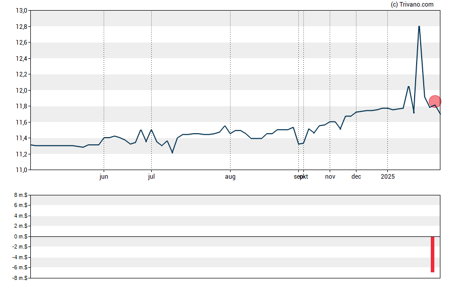 Grafiek Broad Capital Acquisition Corp